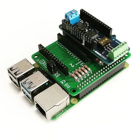 PiMKRHAT with stacked Arduino MKR 485 Shield
