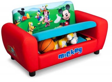 Dětská pohovka s bobkem a polštářkem Mickey Mouse . Bambulin.cz - hračky, potřeby a vybavení pro děti