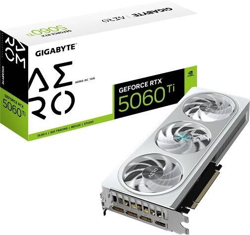 Grafická karta Gigabyte RTX 5060 Ti Aero OC 16 GB