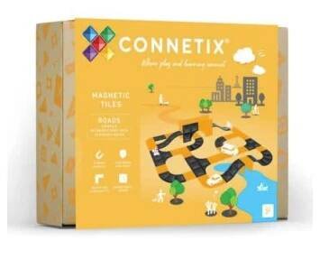 Connetix - Magnetická stavebnice - Balení- rampy a křižovatky 16 dílů