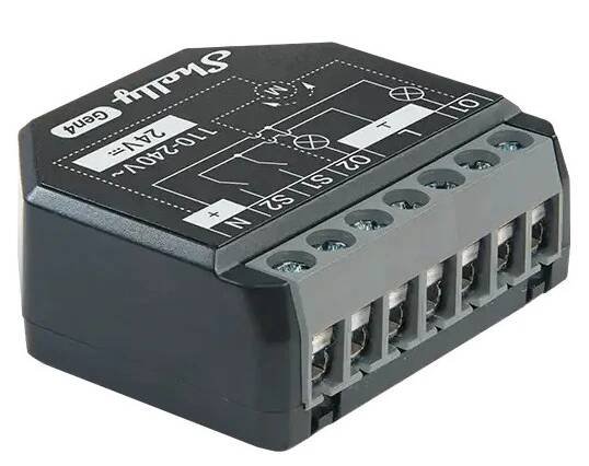 Shelly 2PM Gen4 - spínací modul s meraním spotreby 2x 10A (WiFi, Bluetooth, Zigbee, Matter)