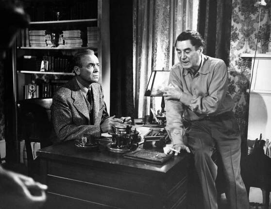 MY SON JOHN, Dean Jagger, director Leo McCarey, on-set, 1952