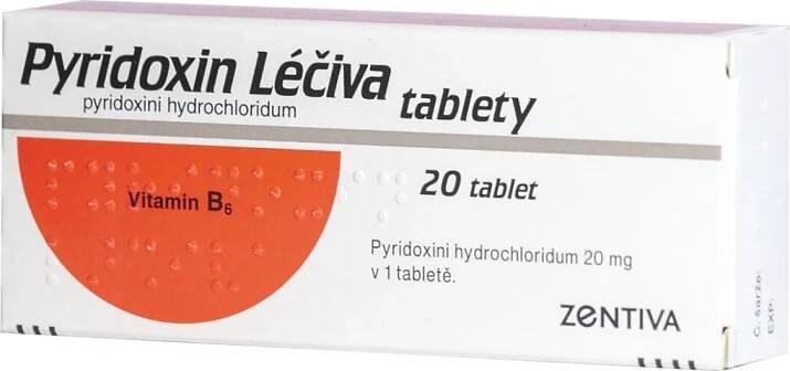 Zentiva Pyridoxin 20 mg 20 tbl. od 122 Kč