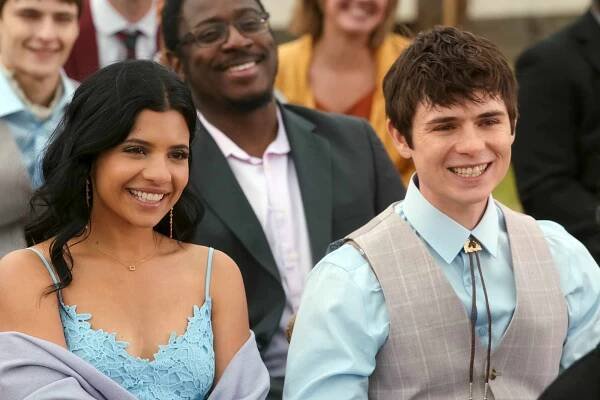 My Life with the Walter Boys. (L to R) Nikki Rodriguez as Jackie and Ashby Gentry as Alex in episode 110 of My Life with the Walter Boys.