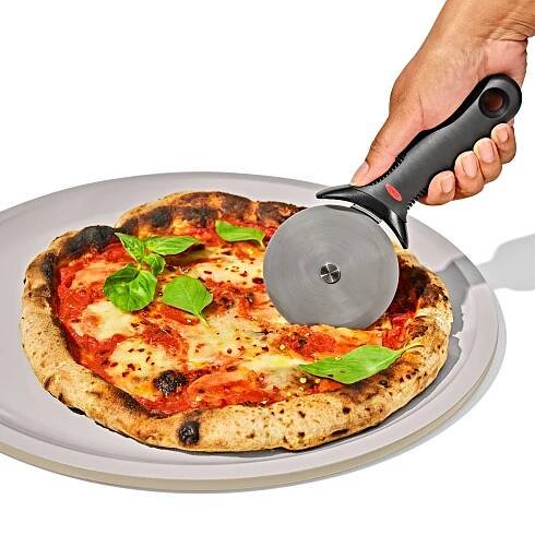 Non-Stick Pro Ceramic Coated Metal Bakeware 15” Pizza Pan – Storm Blue details tab image.