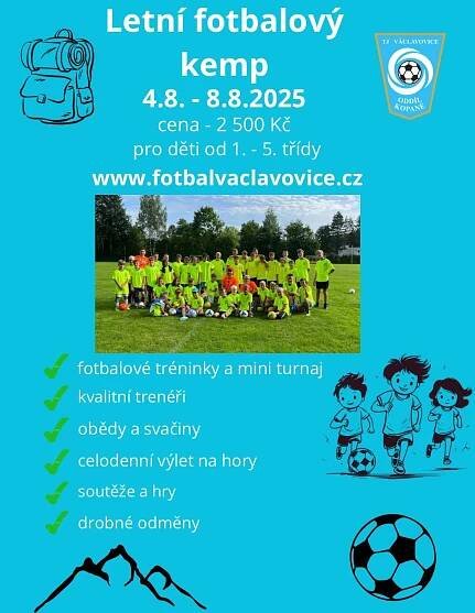 TJ Václavovice | Letní fotbalový kemp 2025
