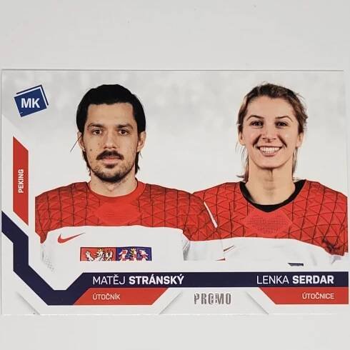 Matěj Stránský, Lenka Serdan 2021/22 MK PROMO | Hokejové kartičky | Hokejové album | Prodejna