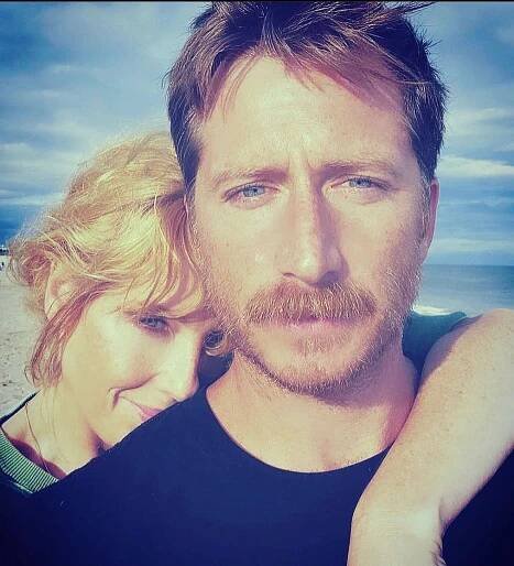 Kelly Reilly and husband Kyle Baugher.