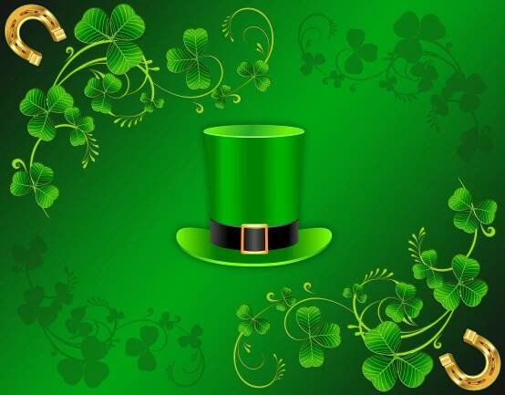 St. Patrick's Day Green Hat Background
