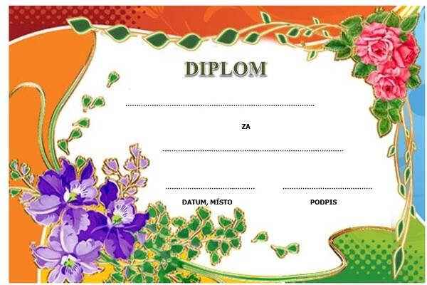 Diplomy, pamětní listy a certifikáty pro děti ke stažení a vytisknutí ...