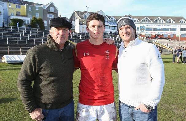 Cricket legend Sir Ian Botham, left, is proud grandfather of Wales star James