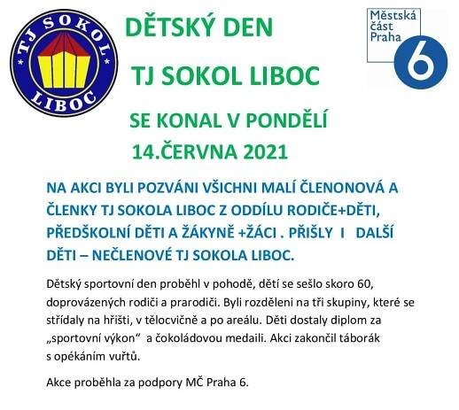 Informace o činnosti | TJ Sokol Liboc - sportovní klub