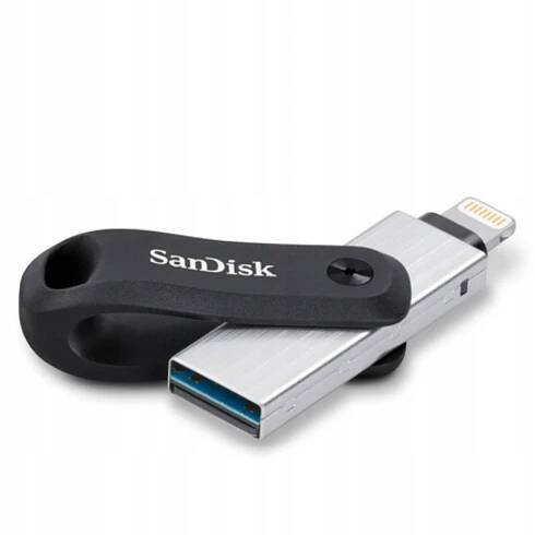 Flash disk 128 GB SANDISK iXpand pro Apple iPhone / iPad - Lightning / USB-A - kovový - MFi - stříbrný