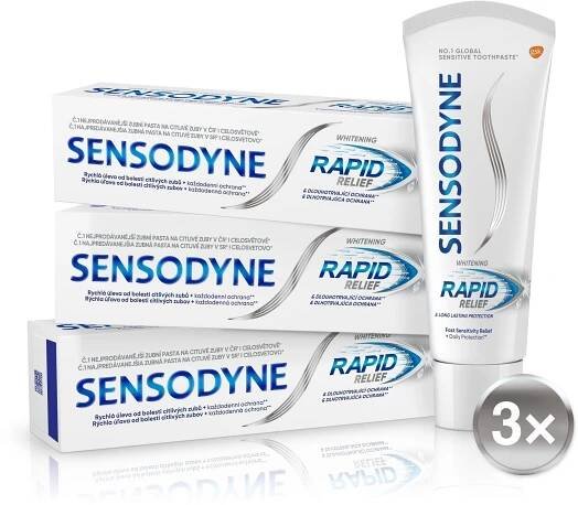 SENSODYNE Rapid Whitening 3 × 75 ml