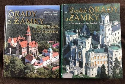 187-Konvolut knih 2x, Hrady a zámky; České hrady a zámky