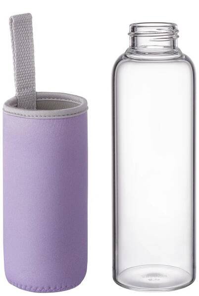 SMOOTHIE Láhev s pouzdrem 500 ml - sv. fialová