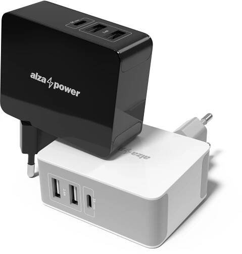 AlzaPower T3C Triple Charger 5.4A černá