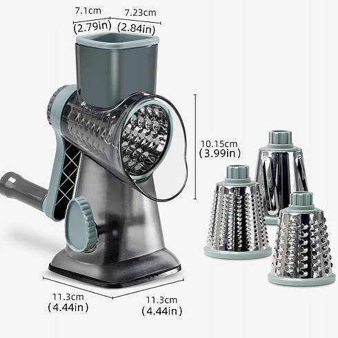 Ruční KRÁJEČ NA ZELENINY strojek NA STROUHÁNÍ BRAMBOR 3 břity za 499.00CZK - Allegro