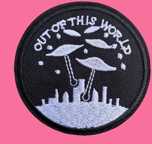 Out of This World UFO Iron-On Patch