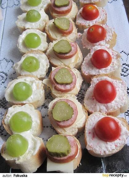 Rychlé jednohubky a kanapky recept - TopRecepty.cz