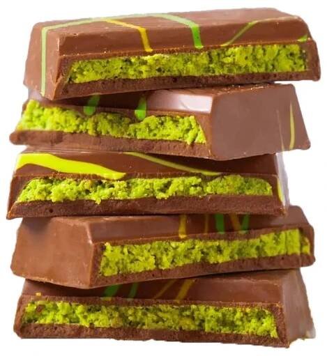 Dubai Chocolate Kunafa Pistachio Chocolate Bar