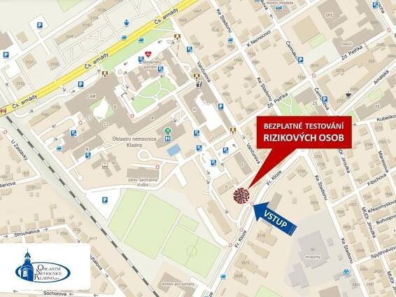 odběrové místo mapa bezplatné testování