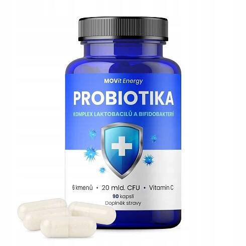 MOVit Probiotika komplex laktobacilů a bifidobakterií 90 veganských kapslí
