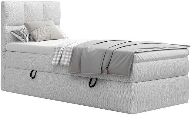 AMERICKÁ POSTEL, 90/200 cm, šedá - šedá/černá, Moderní, dřevo/kompozitní dřevo (90/200cm) - MID.YOU