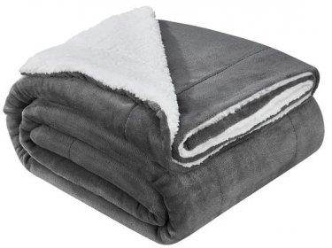 Fleecová deka 150x200cm tmavě šedá