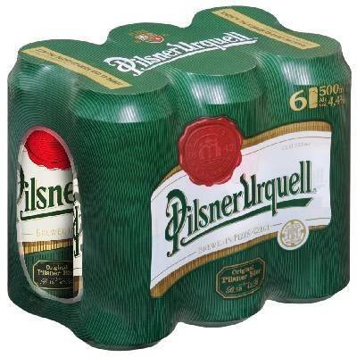 Pilsner Urquell 12 světlý ležák 4 x 6 4,4% 0,5 l (plech)
