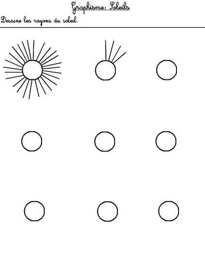 Jeu à imprimer Activites maternelle Ete : Graphisme: les rayons du soleil 2 | Maternelle, Activité maternelle, Graphismes maternelle