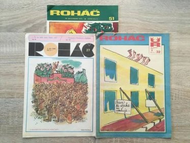 Roháč 1972, 1981, 1990 / slovenský Dikobraz / komiks / vtipy /  3 čís. - Knihy a časopisy