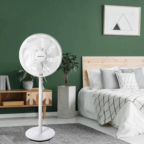 Aigostar - Stojanový ventilátor 45W/230V 110 cm bílá