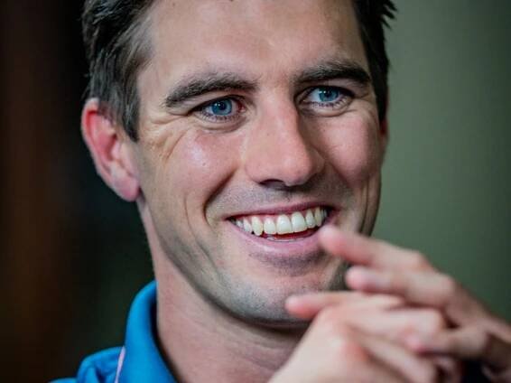Pat Cummins smiling during an interview.