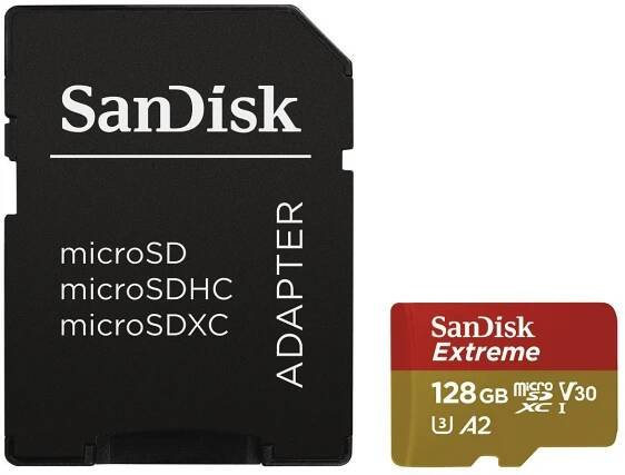 SanDisk Extreme microSDHC 32 GB A1 UHS-I U3 V30 + SD adaptér (SDSQXAF-032G-GN6MA)