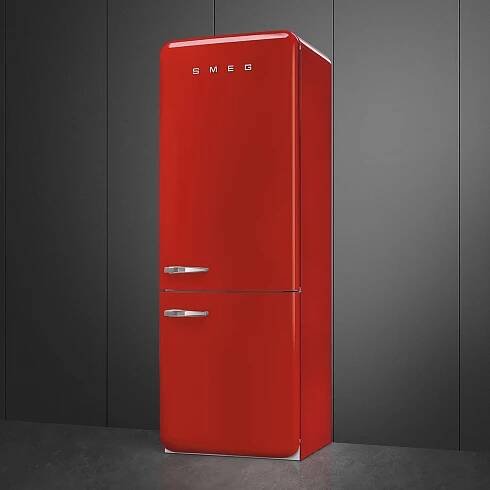 Smeg Kombinovaná chladnička s mrazničkouFAB38RRD5 červená - Elettromec 