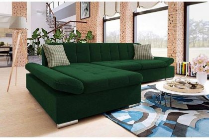 Moderní rohová sedačka Malaga, zelená