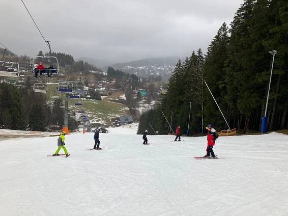 Skupinová výuka lyžování nebo snowboardingu, Vítkovice, ALDROV SNOWSPORTS SCHOOL