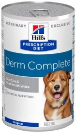 HILL'S Prescription Diet Derm Complete Přecitlivělost na prostředí/krmivo krmivo pro psy konzerva 370 g