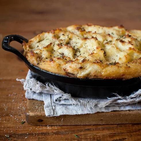 Chicken and Mushroom Shepherd's Pie with Parsnip Mash Recipe