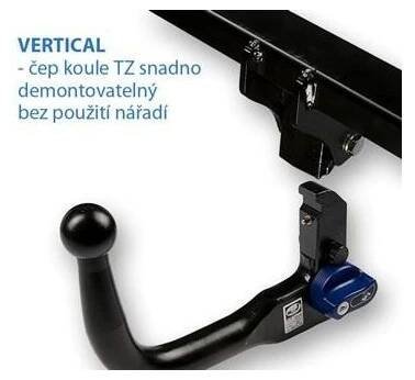 Tažné zařízení Fiat Sedici (2005 - 2014) bez elektriky - vertikální bajonet - HAK W26V