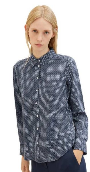 Dámská košile TOM TAILOR modrá, bílá | EXE JEANS | Specialisté na džíny Mustang, Cross, Mavi a další