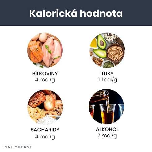Jakou kalorickou hodnotu mají jednotlivé makroživiny ? | NattyBeast