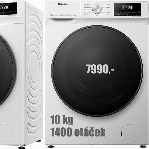 Pračka HISENSE WFQA1014EVJMW 7990 Kč