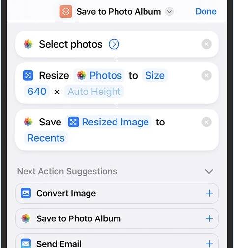 A DIY iPhone shortcut you can use to resize images in bulk.
