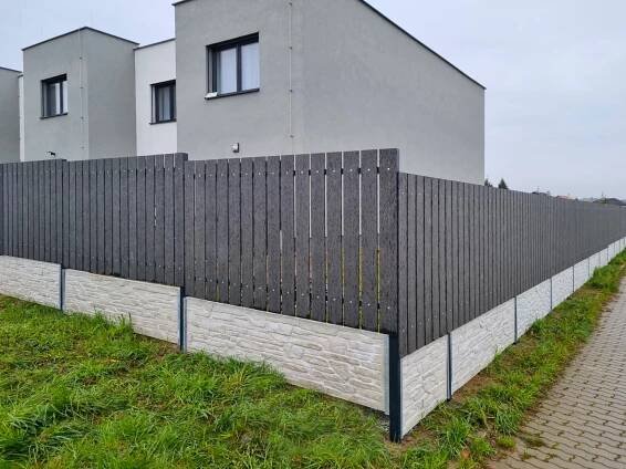 Plotovka WPC antracit, šířka 90 mm, síla 15 mm, délka 100 cm
