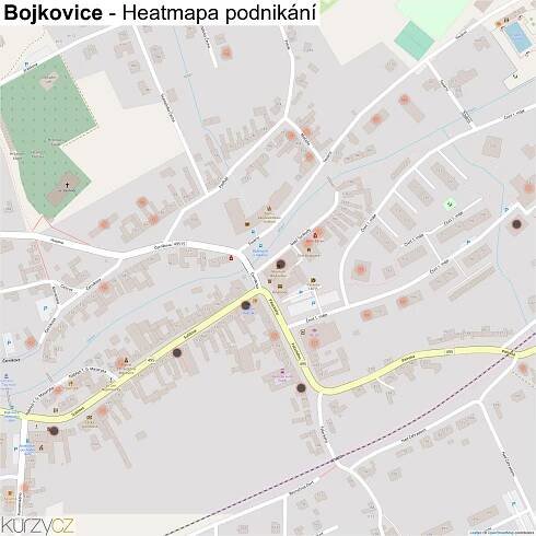 Bojkovice - mapy | Kurzy.cz