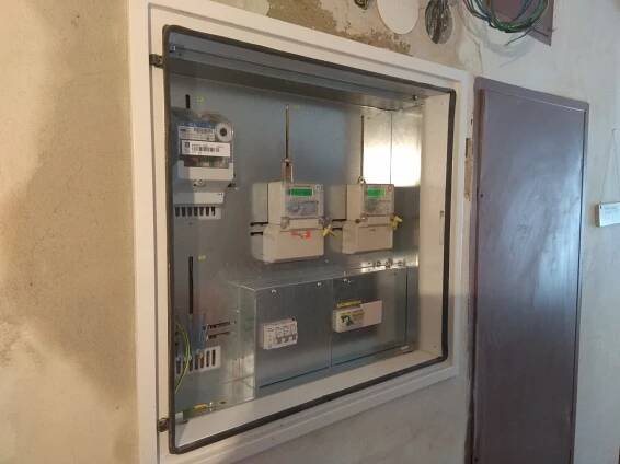 Osazení rozvaděče elektroměry a HDO