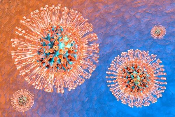 Herpes simplex virus stock fotografie, royalty free obrázky