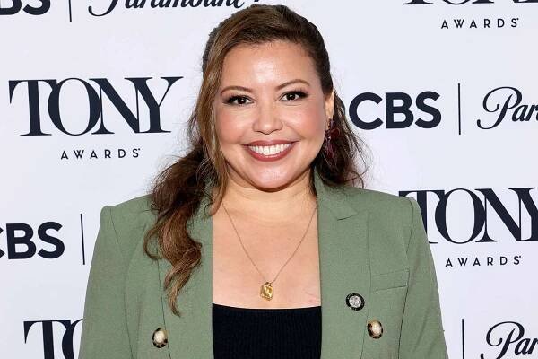 Justina Machado attends the 78th Annual Tony Awards Meet The Nominees Press Event